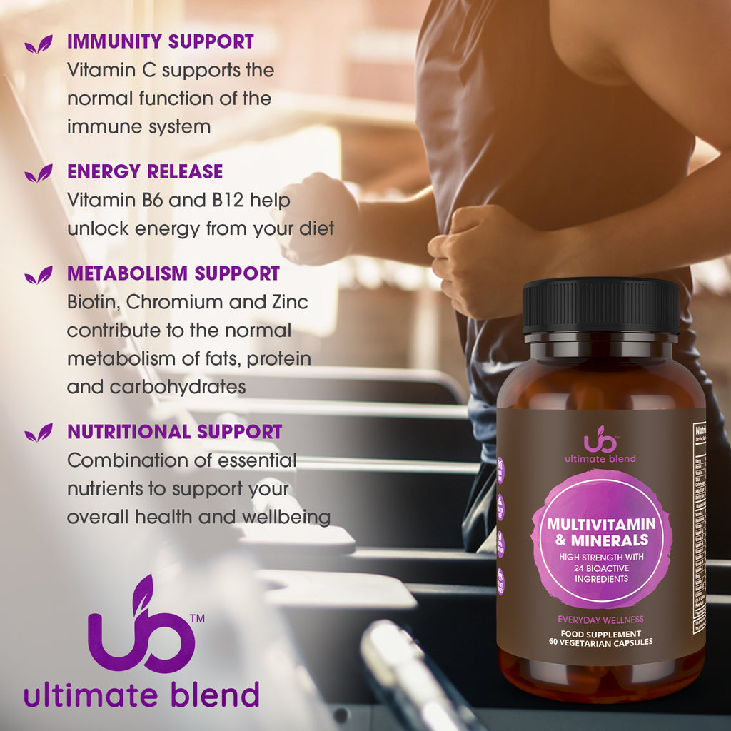 Multivitamin & Minerals High Strength with 24 Bioactive Ingredients